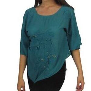 Poncho style blouse